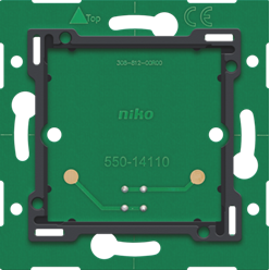 Enkelvoudige muurprint met connector voor Niko Home Control